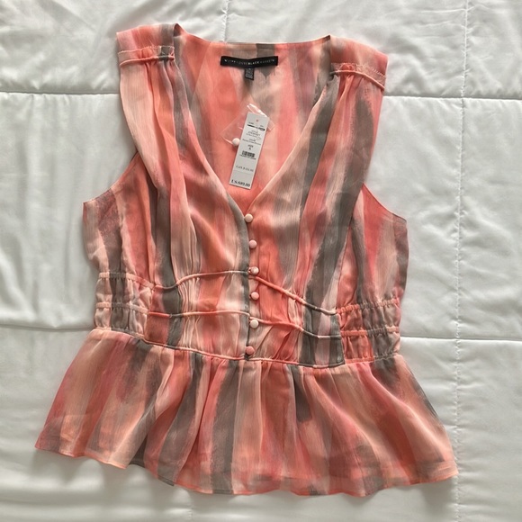 WHBM paint stripes top size small. NWT - Picture 3 of 4